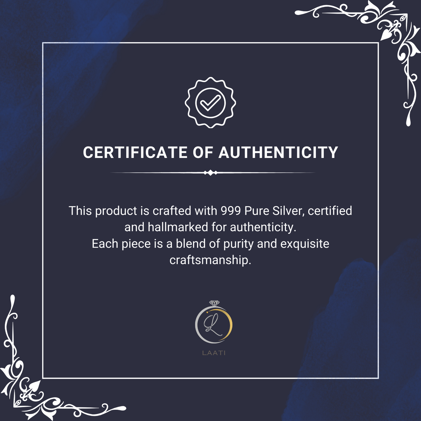 Pure Silver Khatu Shyam Ji Chalisa & Aarti Book | BIS Hallmarked | Laati