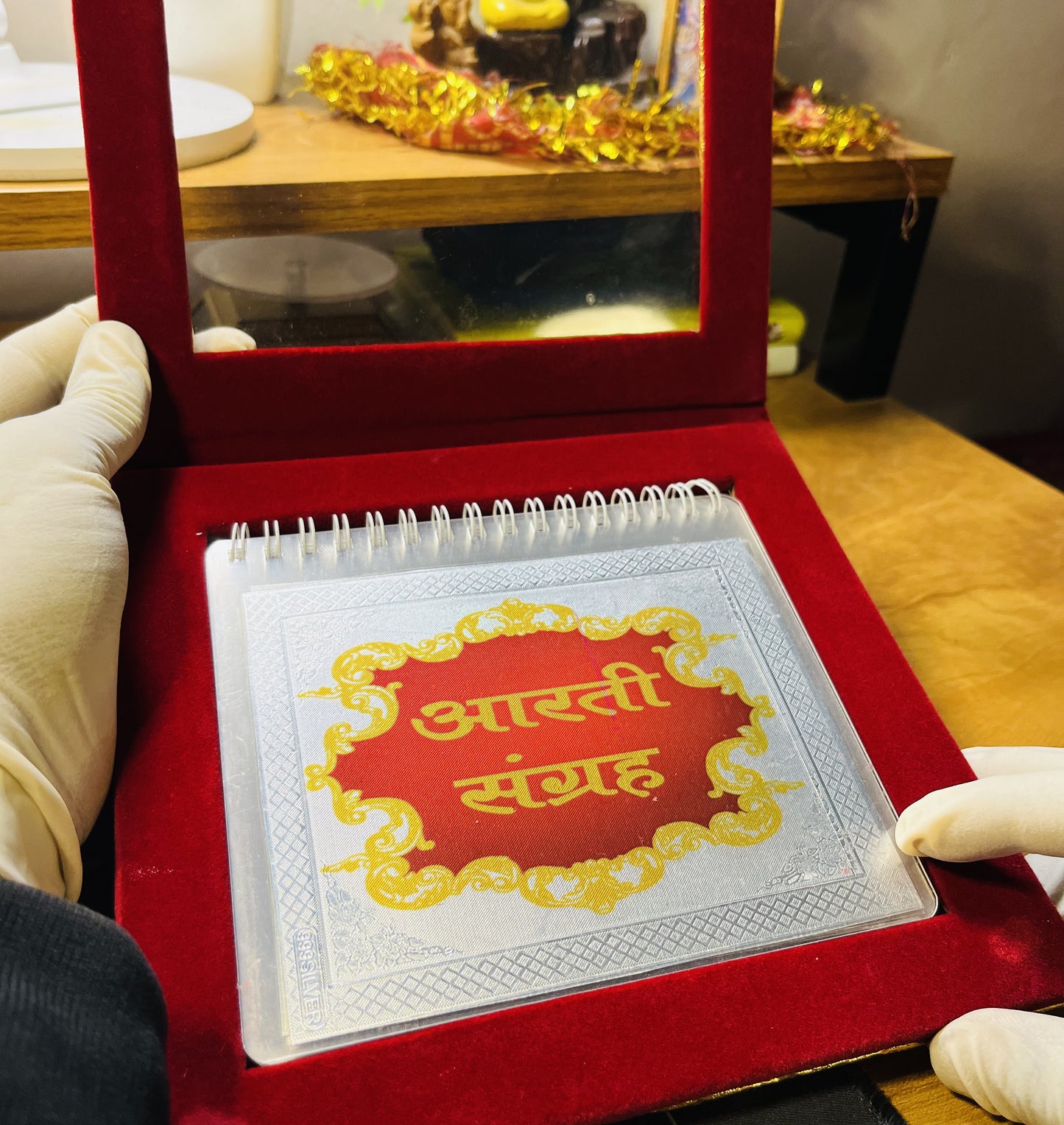 999 Pure Silver Aarti Book | A Timeless Devotional Treasure