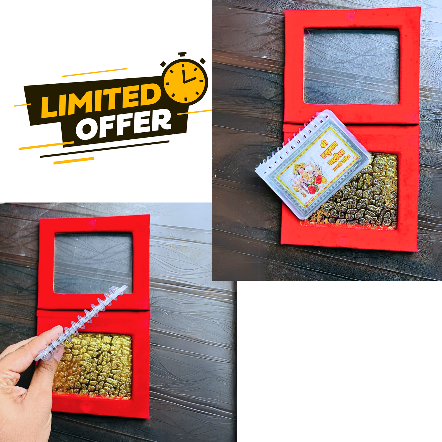 Pure Silver Hanuman Granth & Chalisa Set