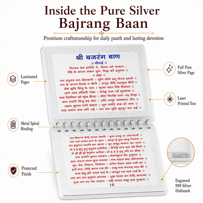 Complete Hanuman Granth in Pure Silver – Big Size