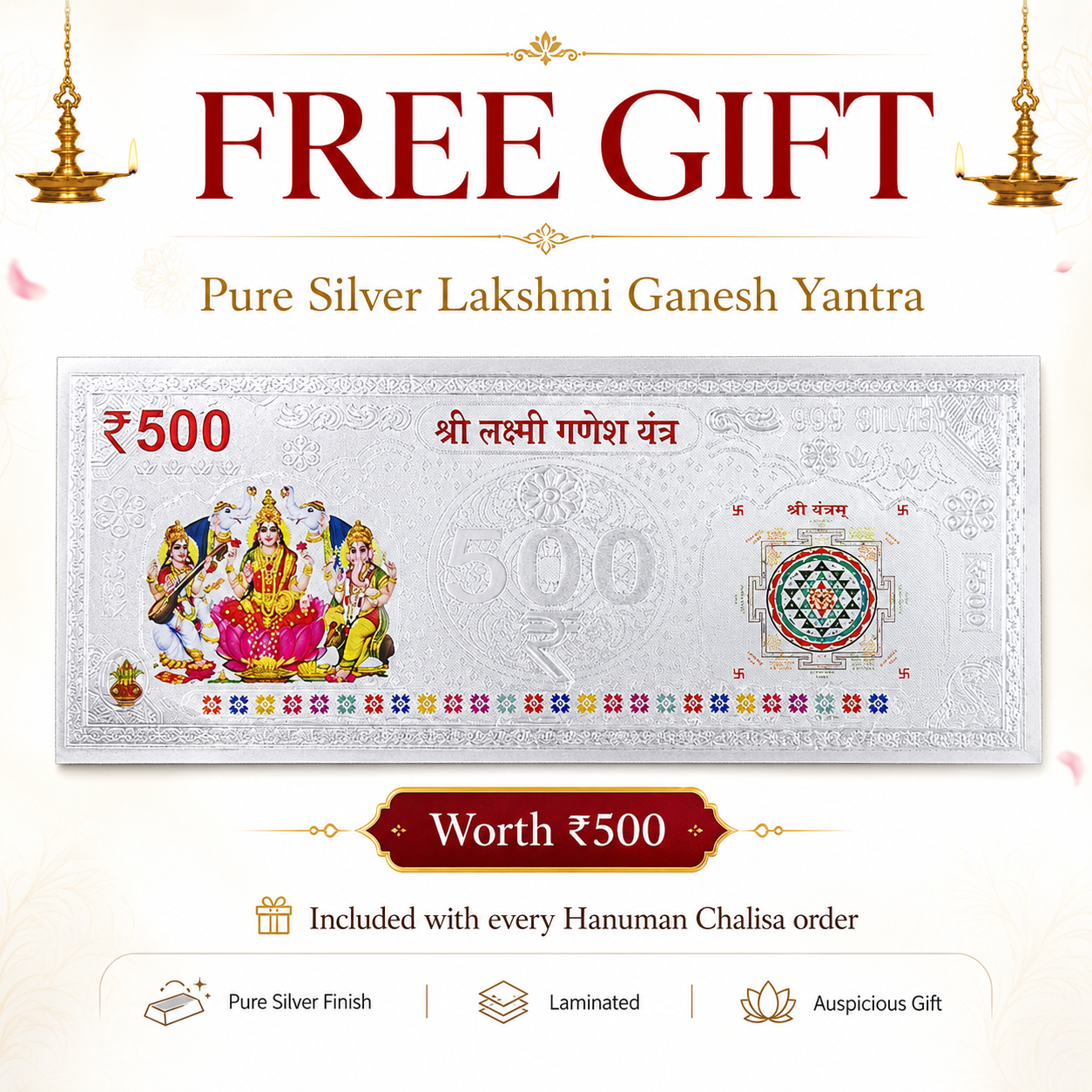 999 Pure Silver Hanuman Chalisa – Divinity in Your Hands!