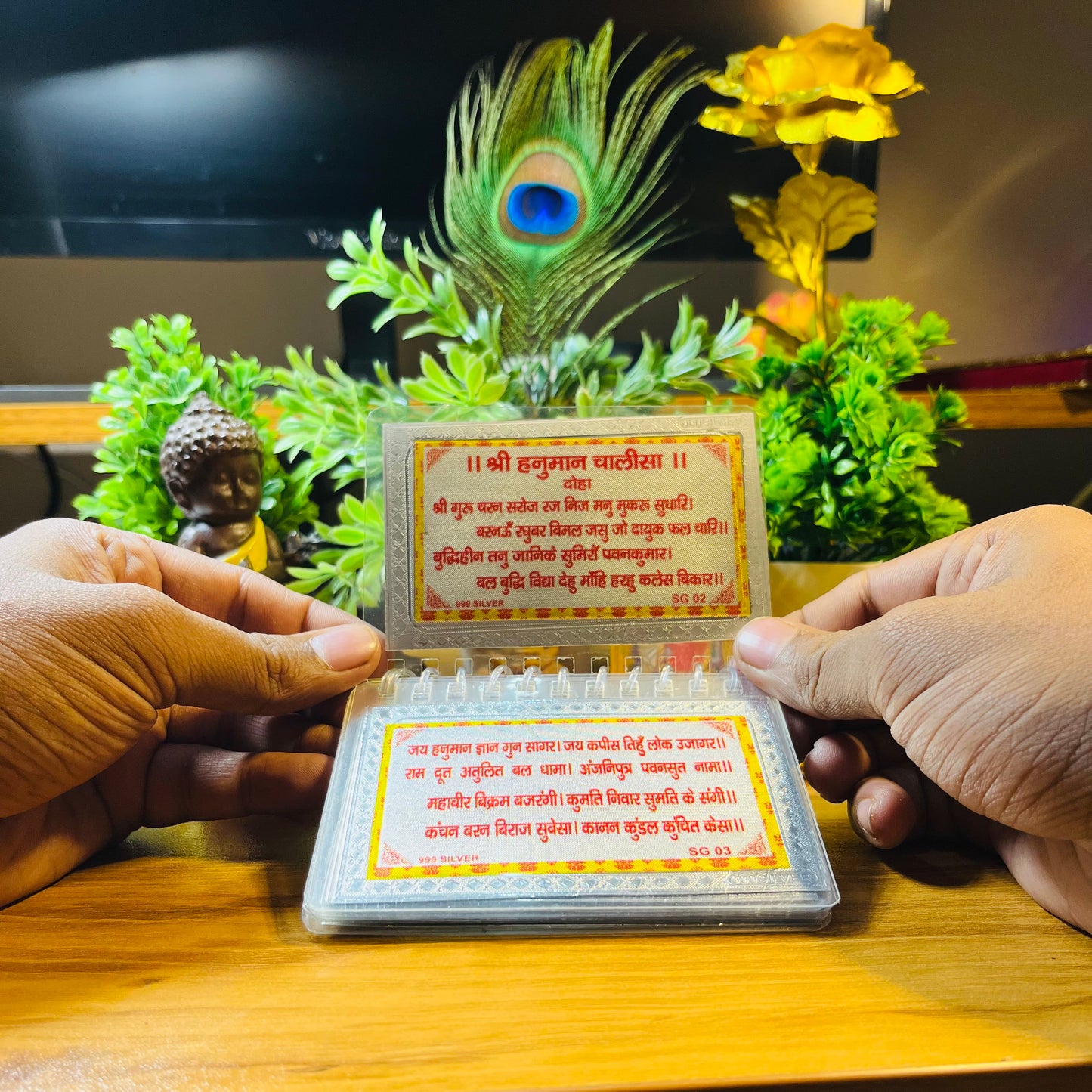 999 Pure Silver Hanuman Chalisa – Divinity in Your Hands!
