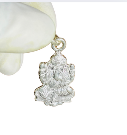 🙏 Ganpati Bappa Miniature Pendant – 925 Pure Silver | Daily Wear Edition