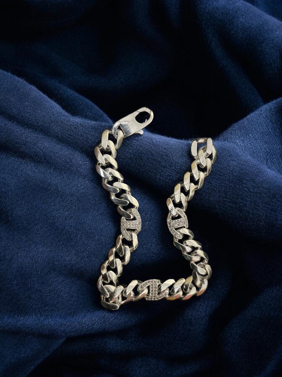 Stone Work silver Bracelet