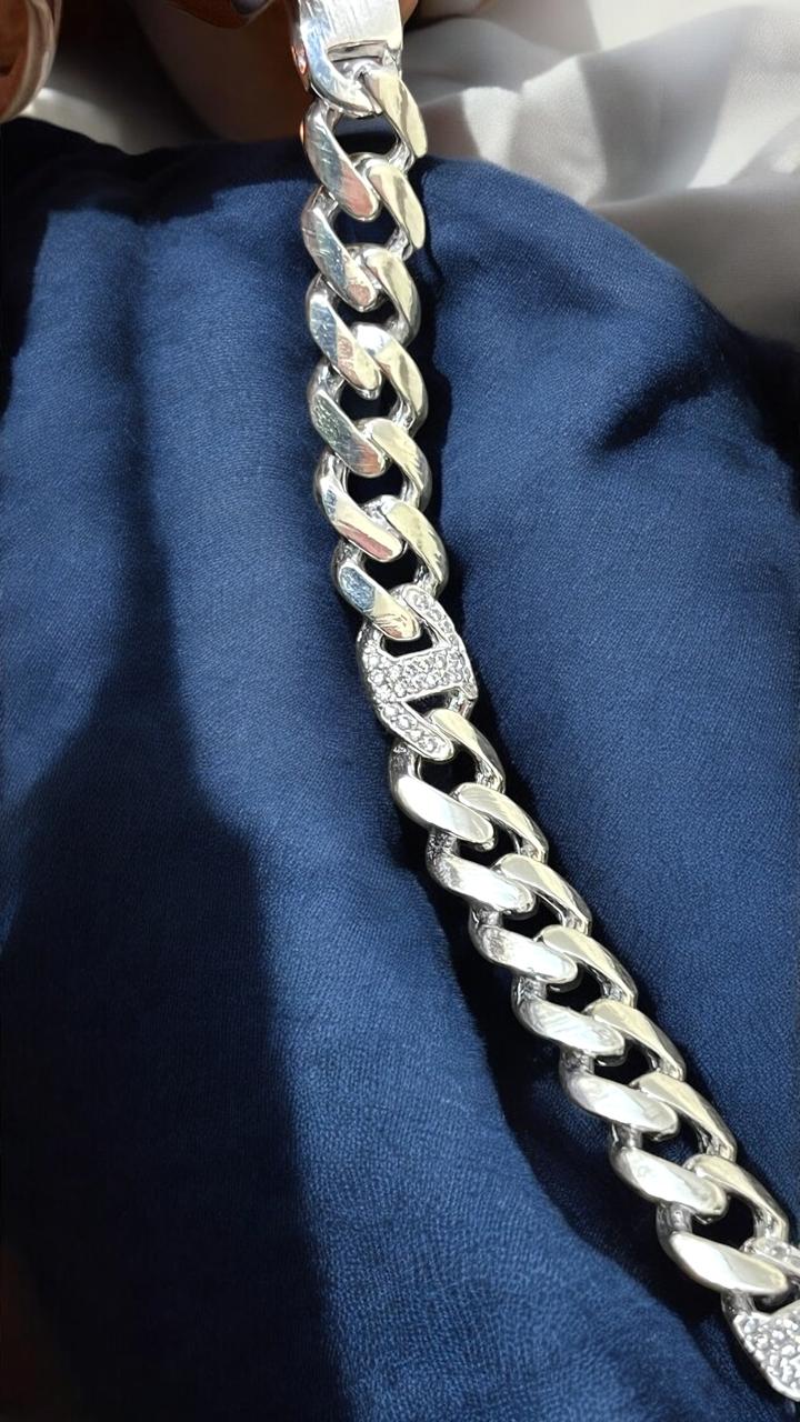 Stone Work silver Bracelet
