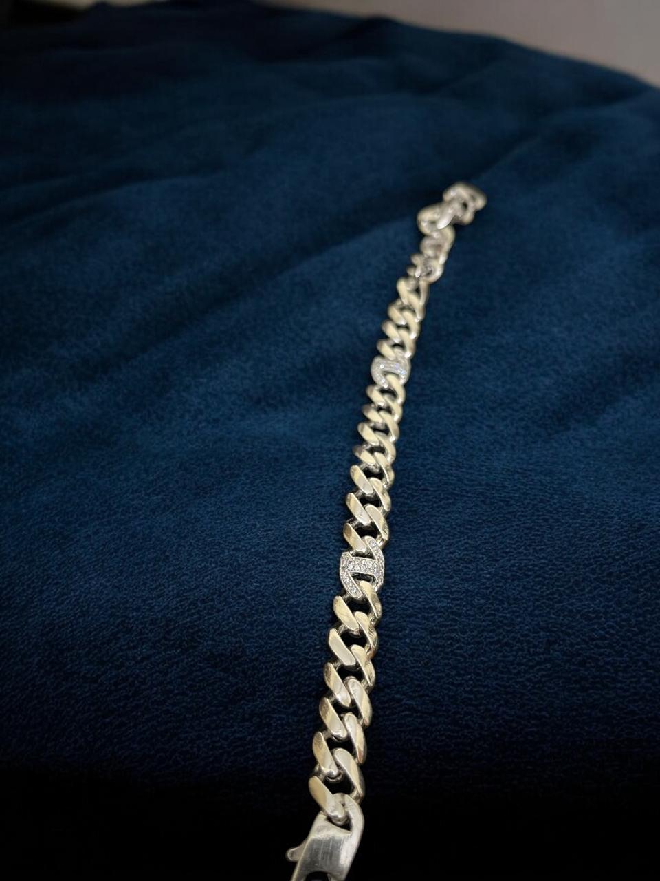 Stone Work silver Bracelet
