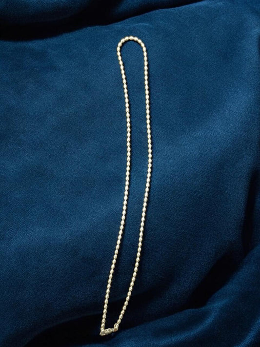 Silver Beads Luxe Chain