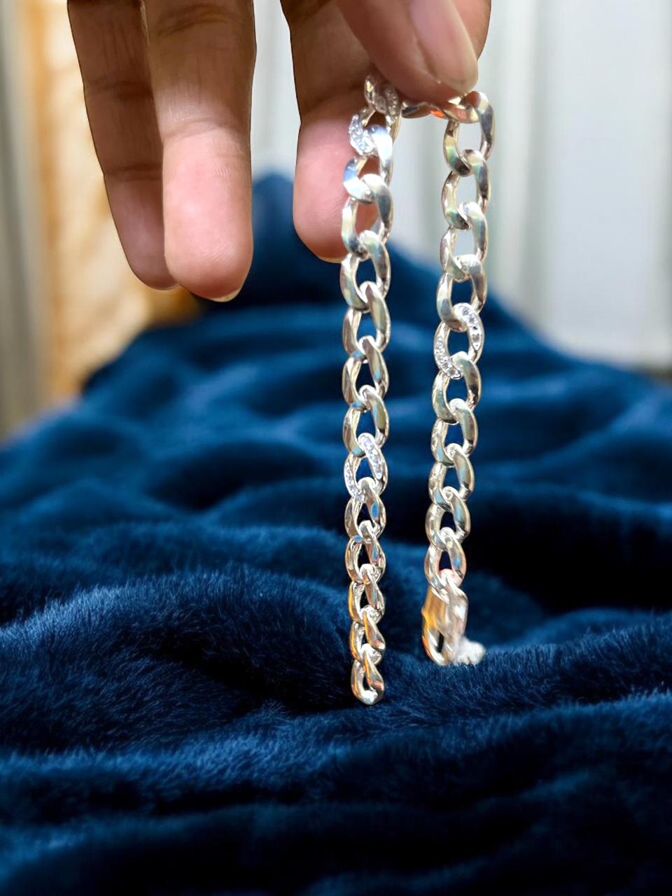 Silver Bracelet with Stone works