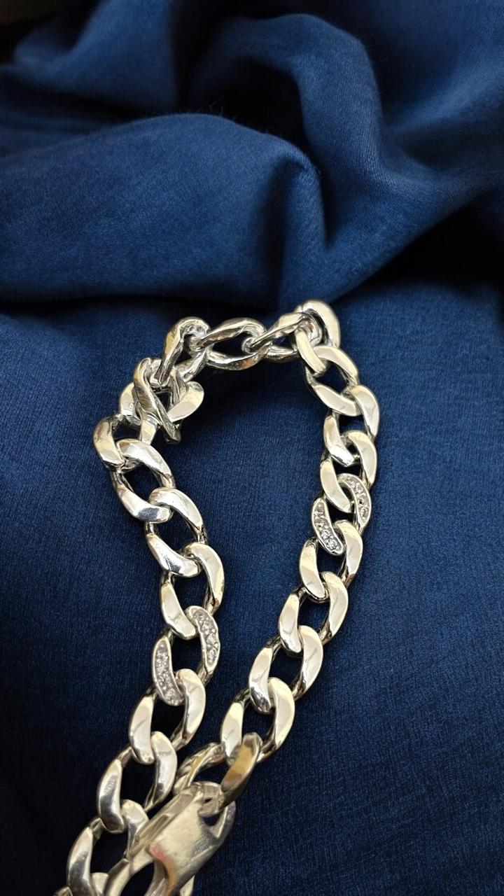 Silver Bracelet with Stone works