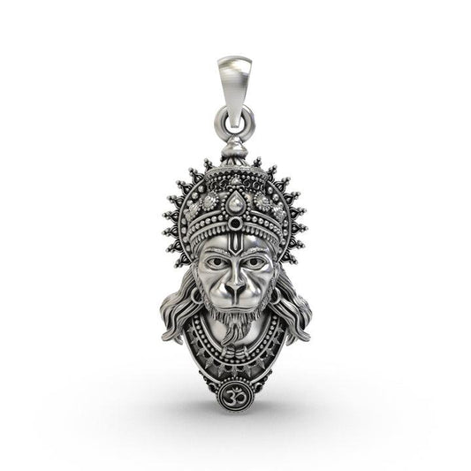 🔥 925 Pure Silver Hanuman Ji Pendant for Men & Women | Intricately Crafted | Lightweight & Durable 🔥